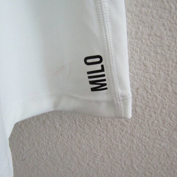 Milo Activewear Tennis Dress 8 White Athletic Athleisure Gym Workout - Picture 4 of 11